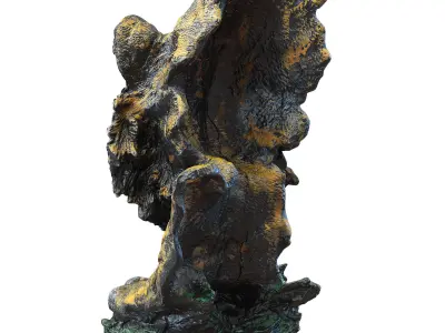 Decorative Tiger statuette  3D model