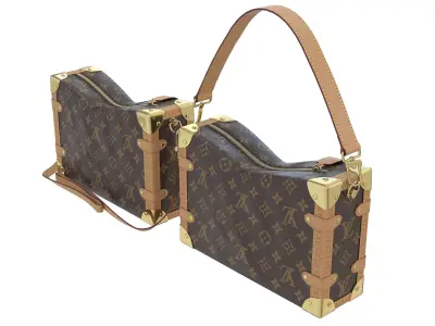 Louis Vuitton Side Trunk PM Low-poly 3D model