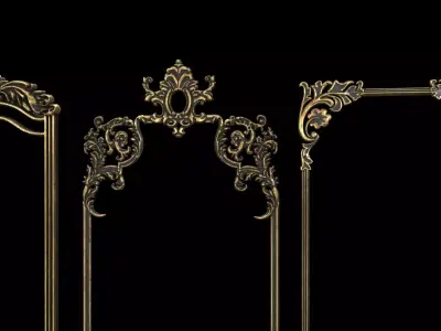 Collection of classical panels   3D model