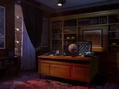 Winter Office 3D model