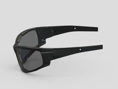  Biker Glasses Low Poly PBR Realistic Low-poly 3D model