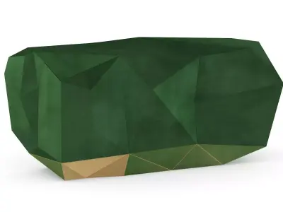 Boca Do Labo Diamond Emerald Sideboard Low-poly 3D model