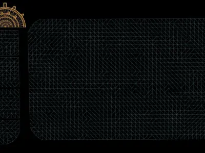 Floor Game Ready mat Low-poly 3D model