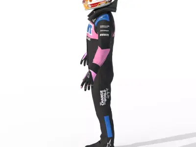 F1 Alpine Suit 2023 3D model