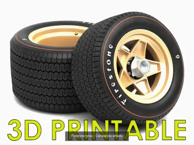 3D Printable Classic Racing Wheels Bundle 3D Model Pack