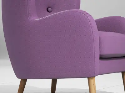 Wilbur Armchair UE4 3D model