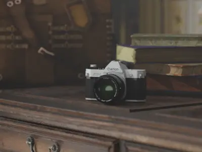 Interior Game design Assests Low-poly 3D model