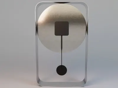 Wall Clock Free low-poly 3D model