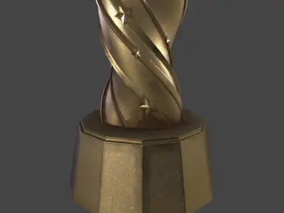 boxer gloves statues 3D model