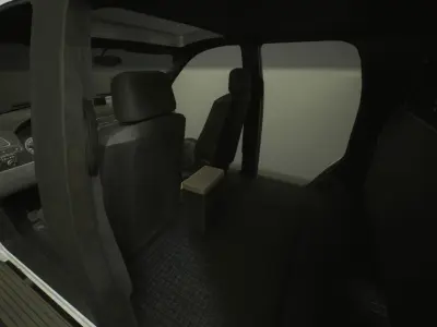 Police Vehicle Modular Low-poly 3D model