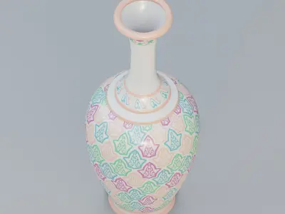Vase40 chinese porcelain vase - chinese porcelain vase 3D model