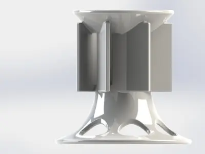 Molent table lamp with pencil Free 3D model