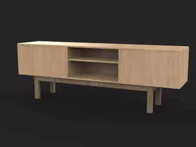 TV bench 05 3D model