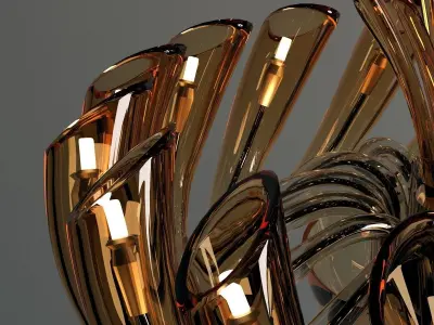 Carter Chandelier by Iris Cristal Bohemia 3D model