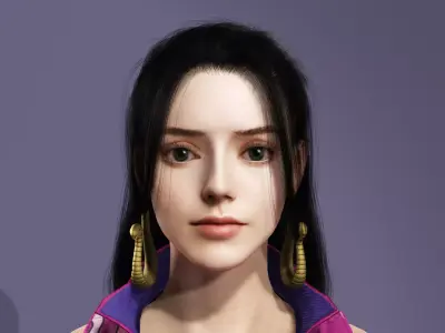 One Piece Empress Boa Hancock Realistic Next-Gen Quality 3D model