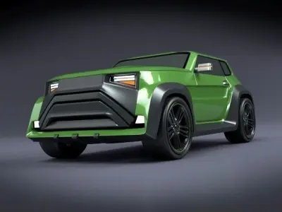 Robust city concept car 3D model