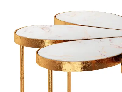 FLOWER SHAPED COCKTAIL TABLE 3D model