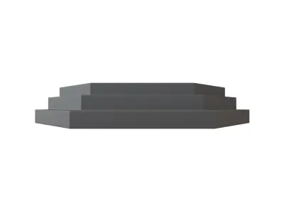 Podium Stage v3 002 Low-poly 3D model