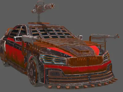 Modifying armored vehicles Low-poly 3D model