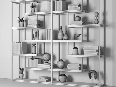  shelving loft 3D model