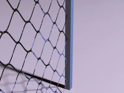 Chain-Link Fence Material Free low-poly 3D model
