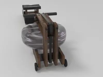 WaterRower Classic with S4 Performance Monitor 3D model