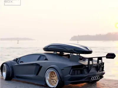 Ski box for Diecast and RC - Roof box 1-24 and 1-64 3D print model