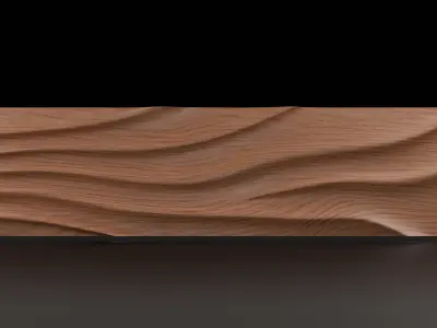 Elegant Front Panel Bas-Relief 3D Mesh for TV Stands 3D print model