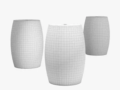 Sagebrook home ceramic garden stool 3D model