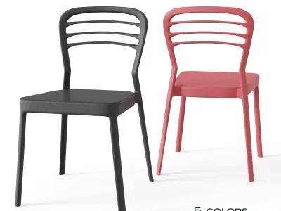 Louvre Chair Low-poly 3D model