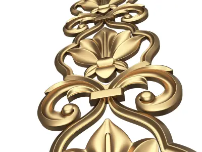 Ornament Element Molding 018 Low-poly 3D model