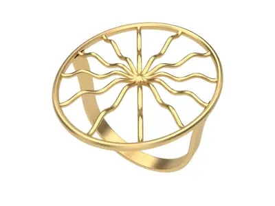 Sun Ring - Printable STL Free 3D print model
