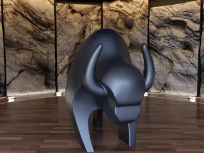 Bison Creature Sculpture Figure Fan Art Toy  3D print model