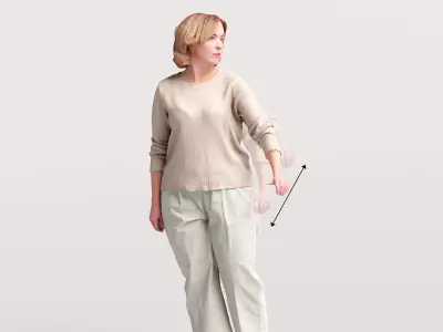 Humano Woman opening car 2011-11 3D model