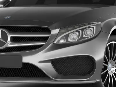Mercedes C Class 2014 AMG line 3D model