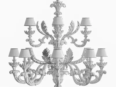 Chandelier Roberto Giovannini Art 1036M Low-poly 3D model
