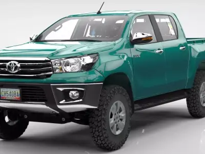 TOYOTA HILUX 2015 SR5  Low-poly 3D model