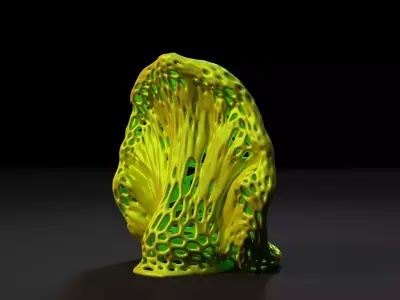 Alien mushroom plant 3D print model