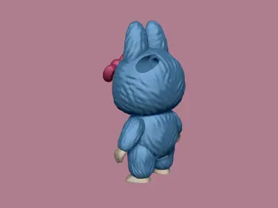 Labubu hello kitty keychain 3D print model