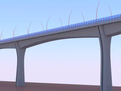 Road bridge 2023 3D model