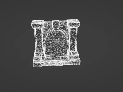 Ancient Ritual Altar with Glowing Runes   3D model