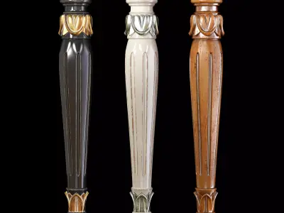 Classic leg 001 3D model