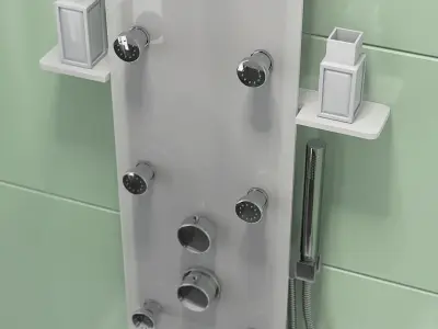 Shower room Ravak Blix - model BLRV2K 3D model