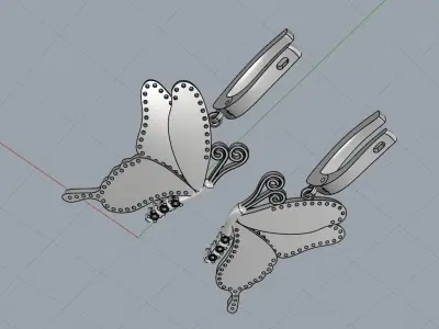 Roberto Bravo Earring  3D print model