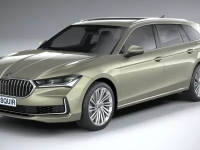 Skoda Superb Combi 2024 3D model