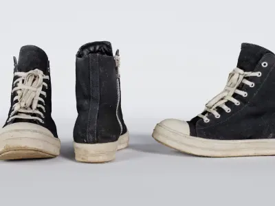 Rick Owens Drkshdw Ramones Low-poly 3D model