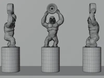 F1 Trophy - French GP Trophy 3D model