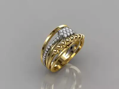Women Ring 21 3D print model purchase