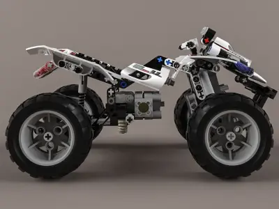 Lego Technic Quad-Bike 3D model