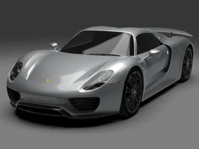 Porsche 918 Spyder 2015 3D model